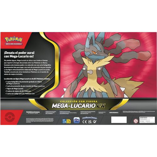 Blister cartas Mega Lucario Ex Pokemon Latino