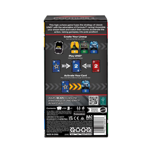 Juego cartas UNO Elite F1 Starter Pack