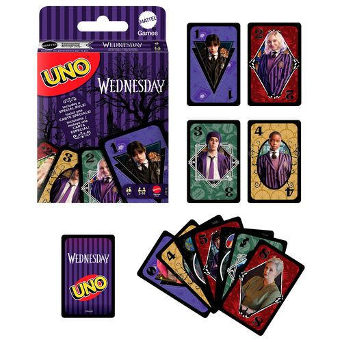 Juego cartas UNO Miercoles Wednesday