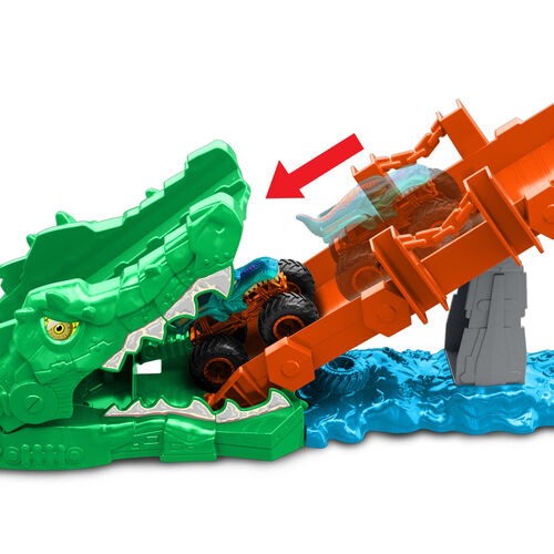 Noquea al Cocodrilo Hot Wheels Monster Trucks