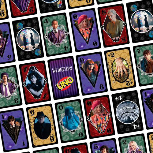 Juego cartas UNO Miercoles Wednesday