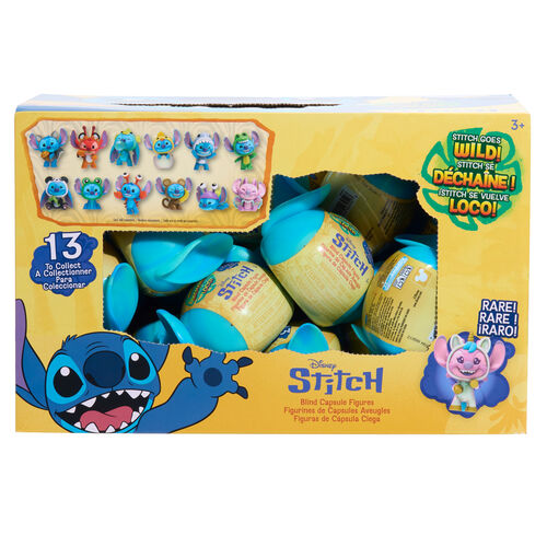 Capsula sorpresa figura Goes Wild Stitch Disney surtido