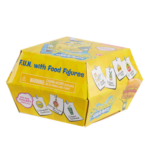 Figura sorpresa F.U.N. Food Squarepants Bob Esponja surtido