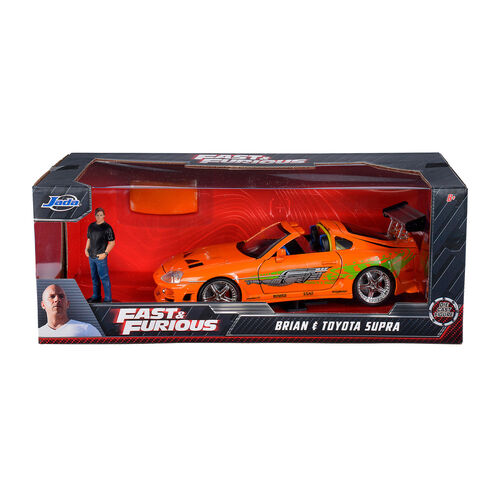 Fast & Furious Toyota Supra car + Brian figure set
