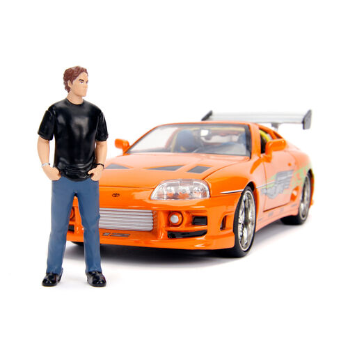 Fast & Furious Toyota Supra car + Brian figure set