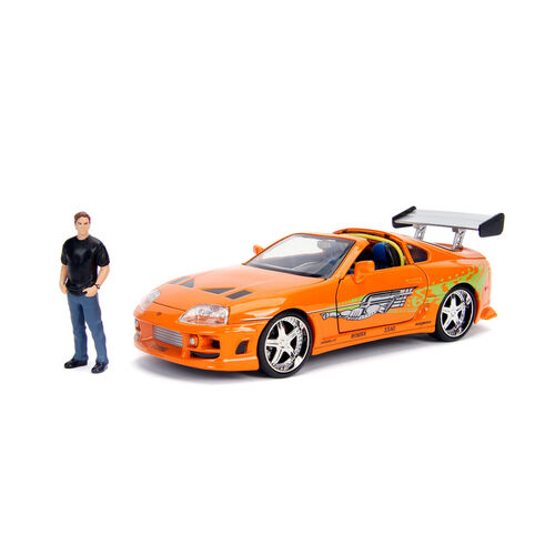 Fast & Furious Toyota Supra car + Brian figure set