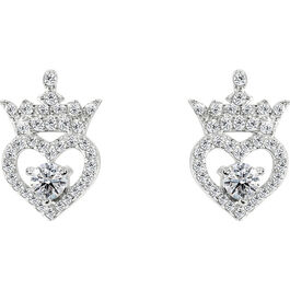 Pendientes Abril Princesas Disney plata