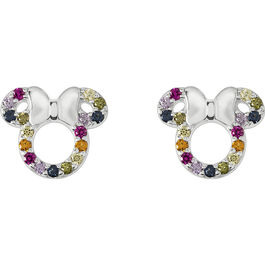 Pendientes Rainbow Minnie Disney plata