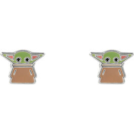Pendientes Grogu The Mandalorian Star Wars plata