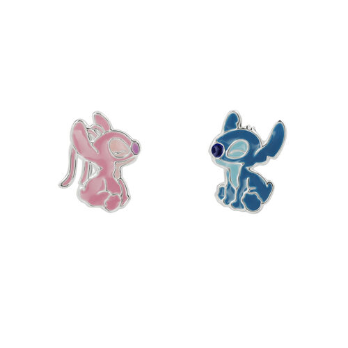 Pendientes Angel & Stitch Disney plata