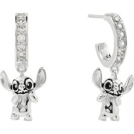 Pendientes Charm Stitch Disney plata