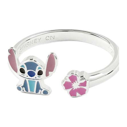 Anillo pie Stitch Disney plata