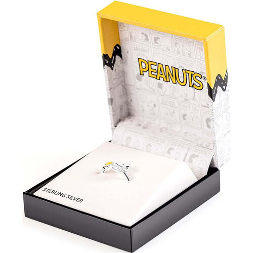 Anillo pie Snoopy Peanuts plata