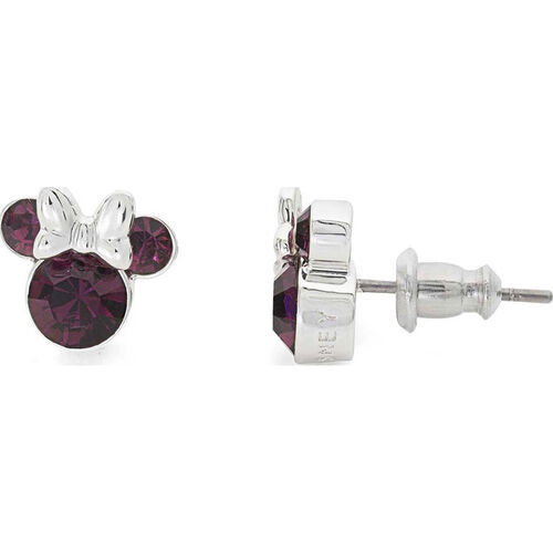 Pendientes Febrero Minnie Disney plata