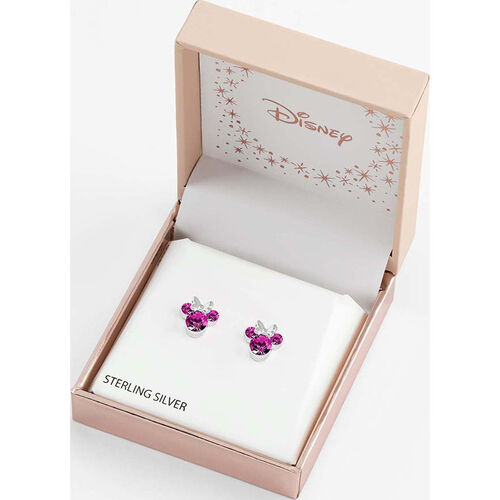 Pendientes Octubre Minnie Disney plata