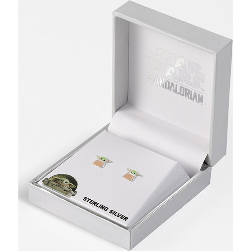 Pendientes Grogu The Mandalorian Star Wars plata
