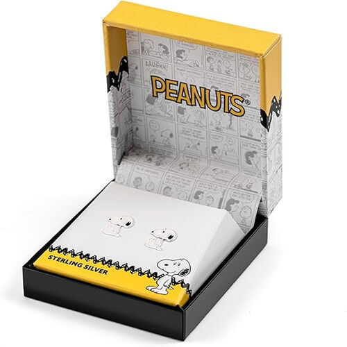 Pendientes Snoopy Peanuts plata