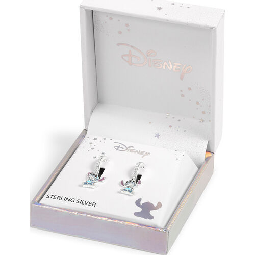 Pendientes Charm Stitch Disney plata