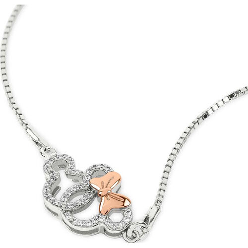 Pulsera Mickey & Minnie Disney plata