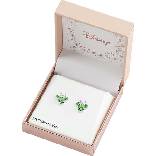 Pendientes Agosto Minnie Disney plata