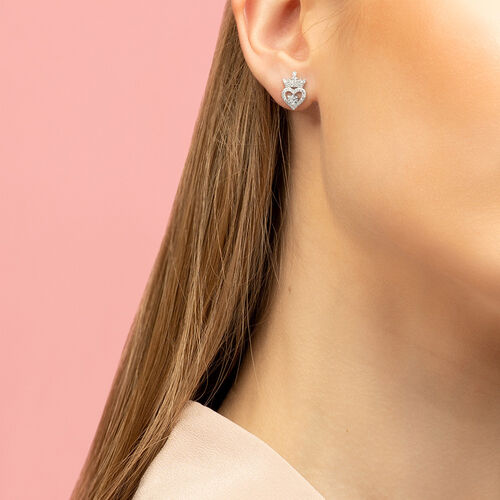 Pendientes Abril Princesas Disney plata