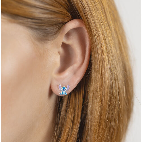 Pendientes Stitch Disney plata