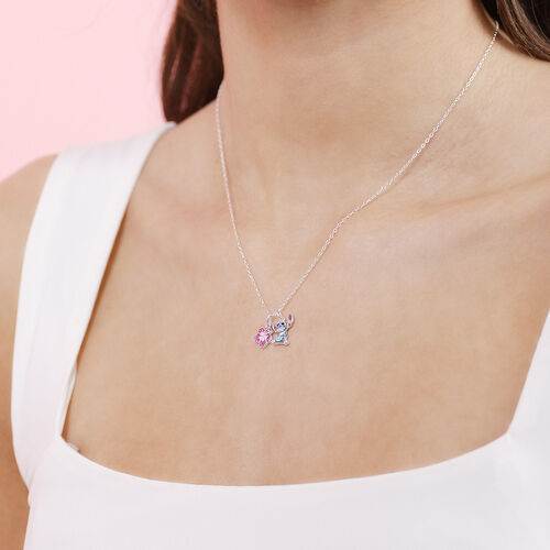 Colgante Charm Stitch Disney plata