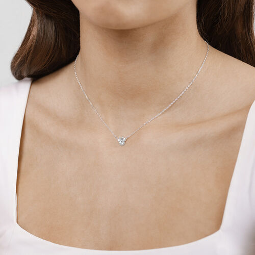 Colgante Abril Minnie Disney plata