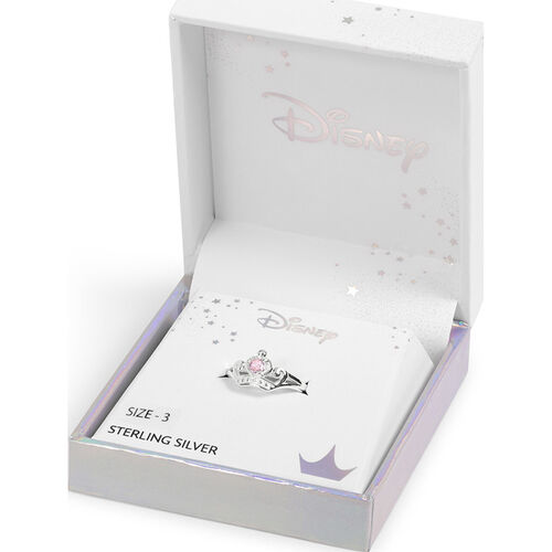 Anillo Corona Princesas Disney plata