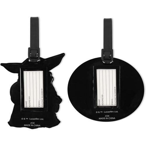Set 2 Etiquetas de Equipaje Grogu The Mandalorian Star Wars