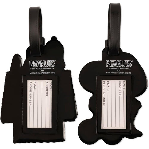 Set 2 Etiquetas de Equipaje Snoopy Peanuts