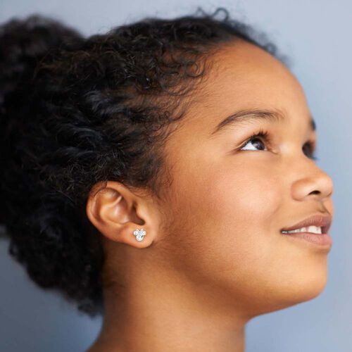 Pendientes Abril Minnie Disney plata