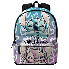 Mochila Angel & Stitch Disney 44cm