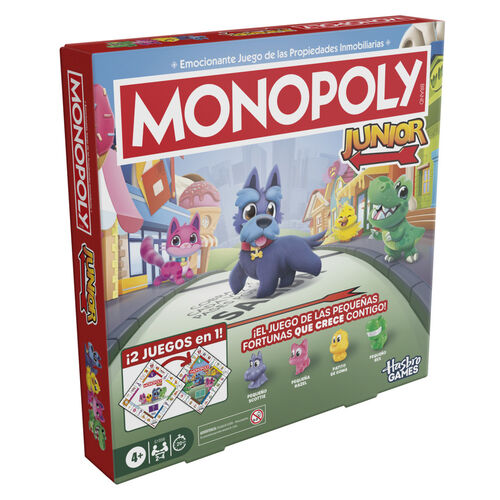 Spanish Monopoly Junior 2-in-1 game