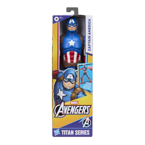 Figura Capitan America Titan Series Los Vengadores Avengers Marvel 30cm