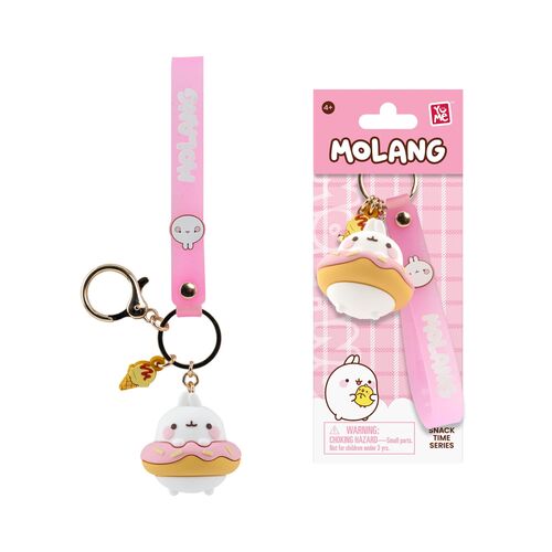 Llavero figura Snack Time Series Molang 5cm surtido