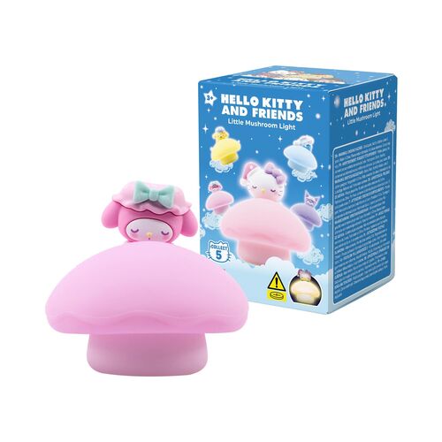 Figura sorpresa Luz Nocturna Little Mushroom Hello Kitty and Friends 6,6cm surtido