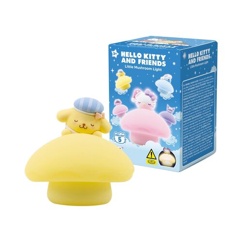 Figura sorpresa Luz Nocturna Little Mushroom Hello Kitty and Friends 6,6cm surtido