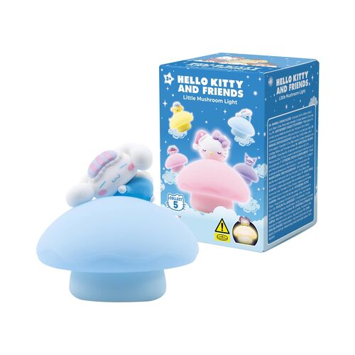Figura sorpresa Luz Nocturna Little Mushroom Hello Kitty and Friends 6,6cm surtido