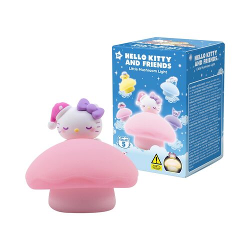 Figura sorpresa Luz Nocturna Little Mushroom Hello Kitty and Friends 6,6cm surtido