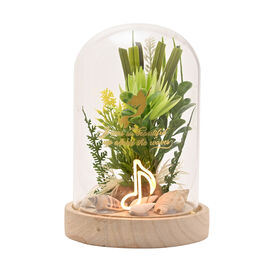 Disney Princess Ariel florals in a clonche with neon light