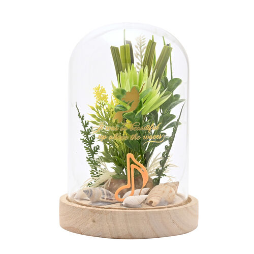 Disney Princess Ariel florals in a clonche with neon light