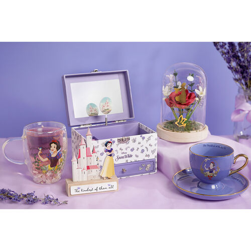 Disney Snow White floral decorative glass mug