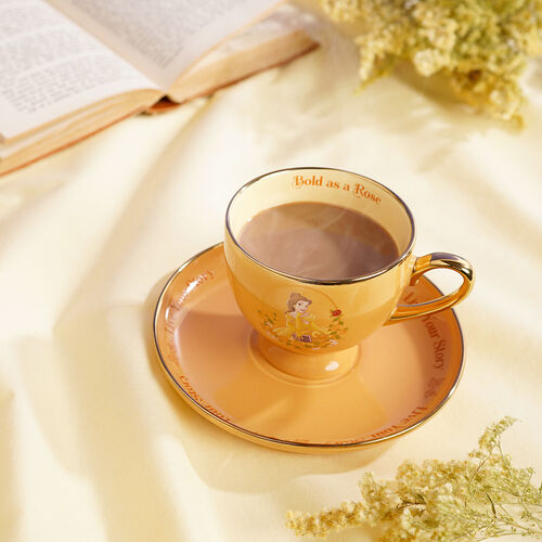 Taza te y platillo Bella Princesas Disney