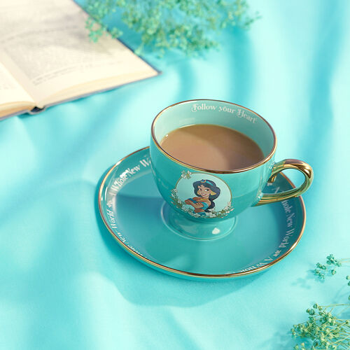 Taza te y platillo Jasmine Princesas Disney