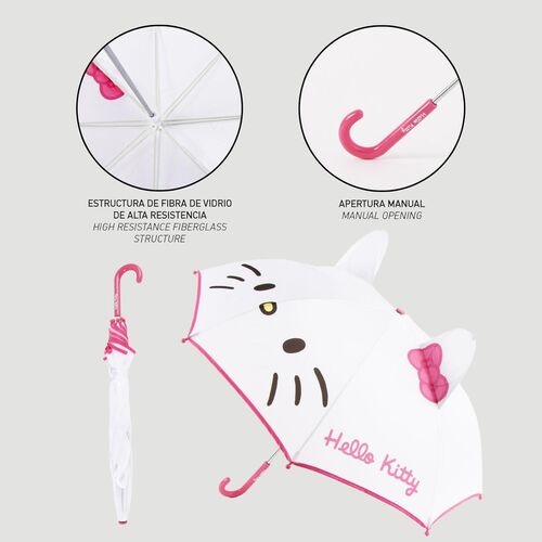 Paraguas manual Hello Kitty