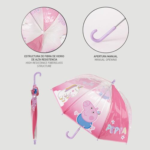 Paraguas manual POE Peppa Pig