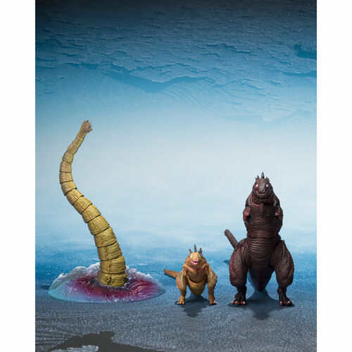 Godzilla The Second Form & Third Form & Giant Unidentified Creature S.H. MonsterArts set figures