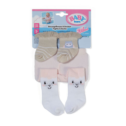 Pack 2 medias y calcetines Baby Born