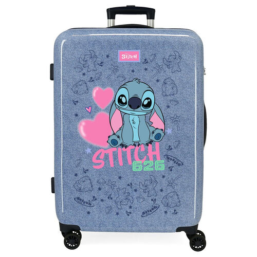 Maleta trolley ABS Hearts Stitch Disney 65cm